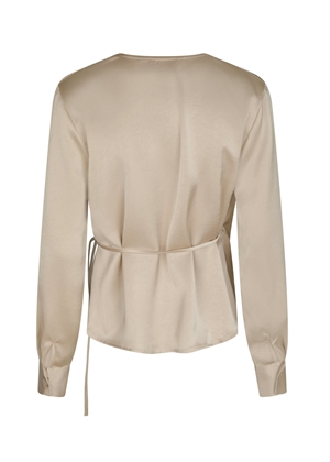 Caprina heavy sateen bluse Champagne Neo Noir 